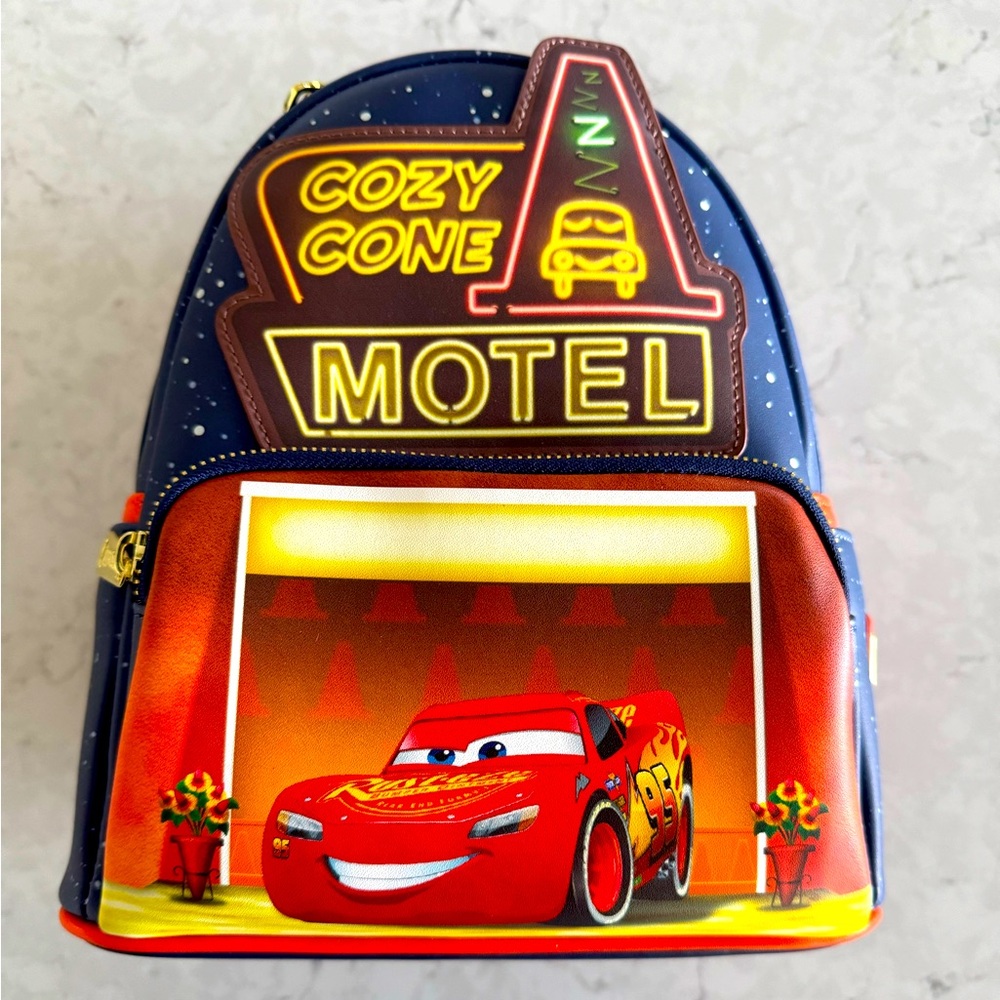 Disney Cars Cozy Cone Motel Loungefly Backpack